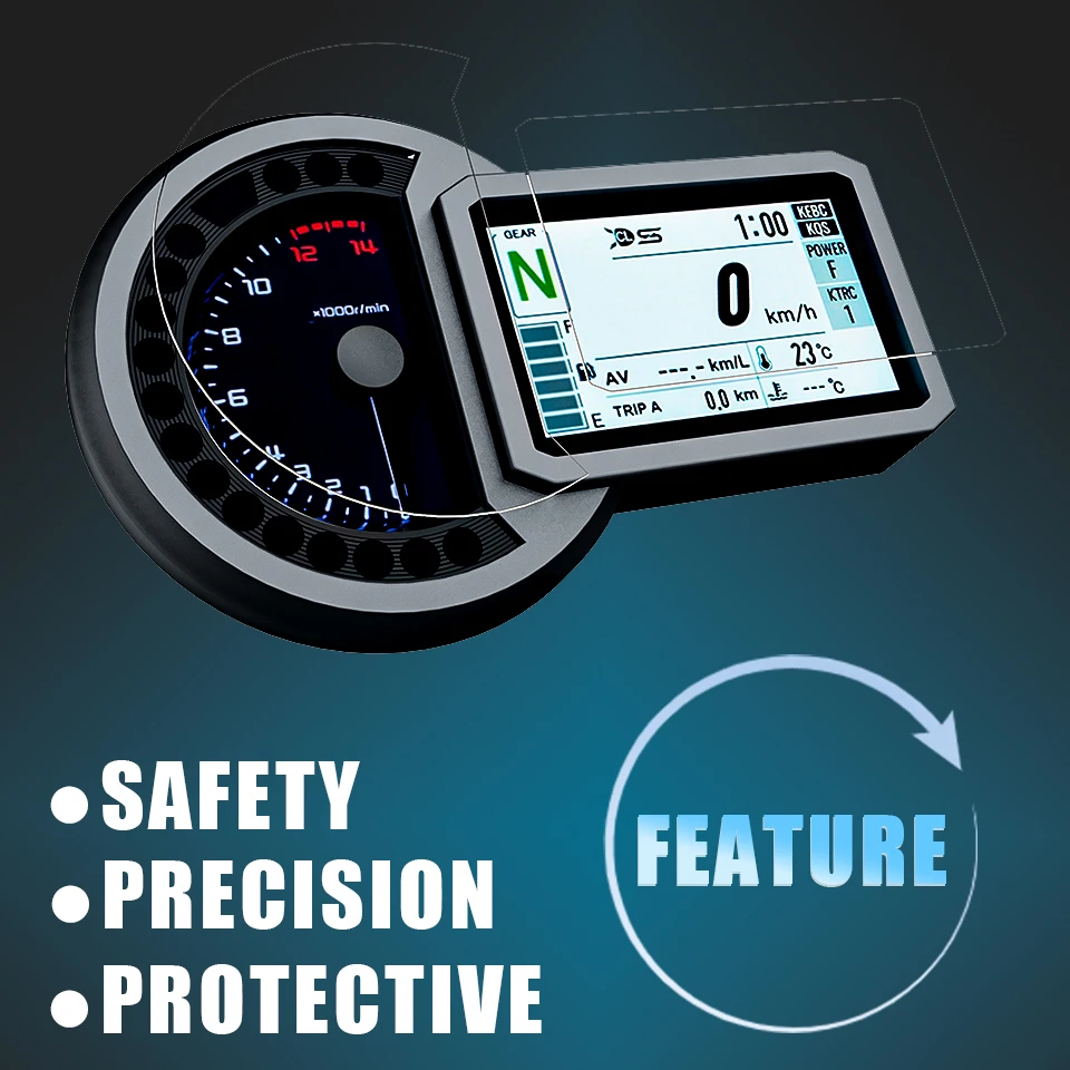 Pantalla de TPU para salpicadero de motocicleta, accesorios de protección para Kawasaki H2 SX SE(+) 2018 + / Versys 1000 SE 2019 + Versys1000se Versys1000