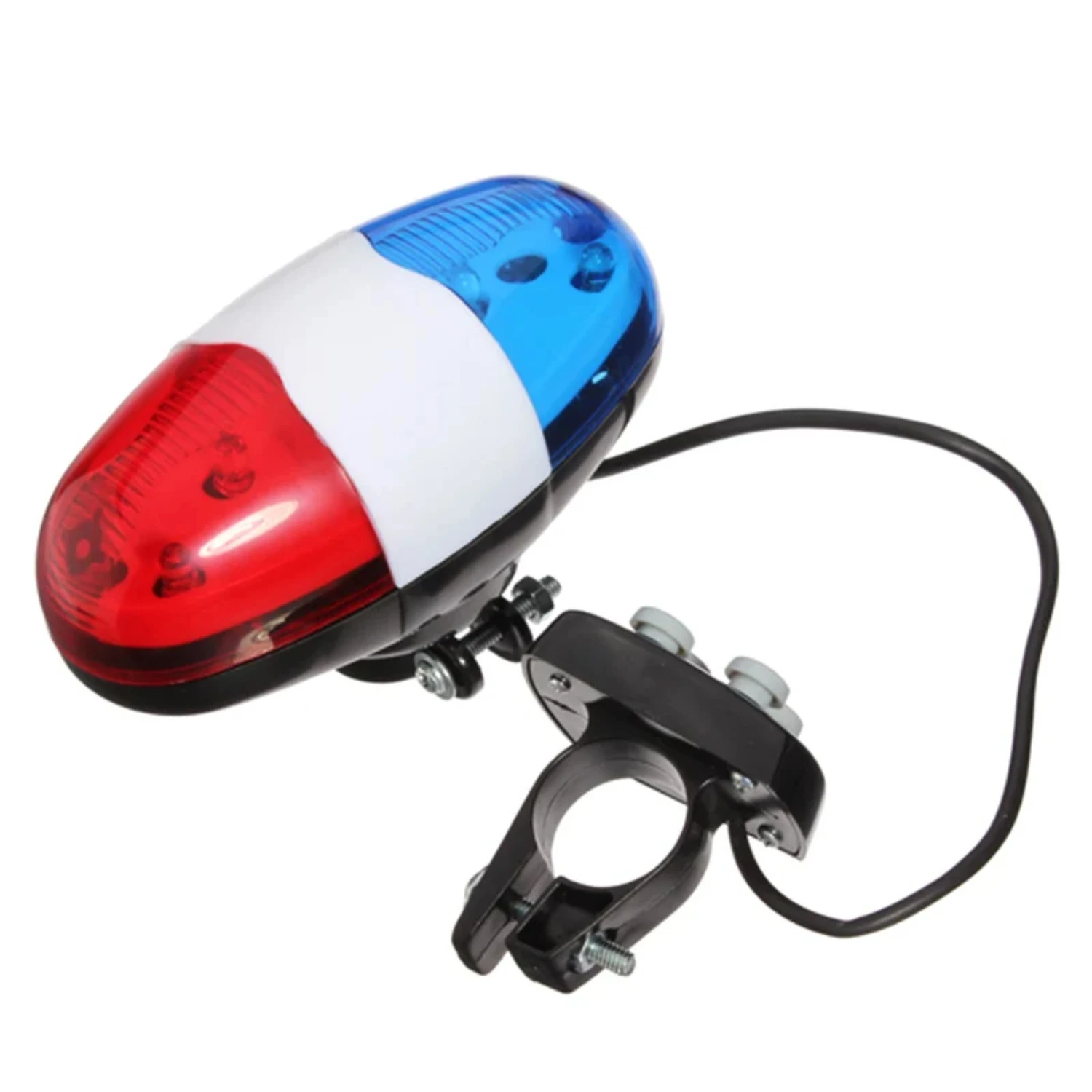 6  4 Tone Sounds Bicycles Bell Police Car Light Electronic  Siren  Kid Children Bike Scooter Cycling Lamp Accessories