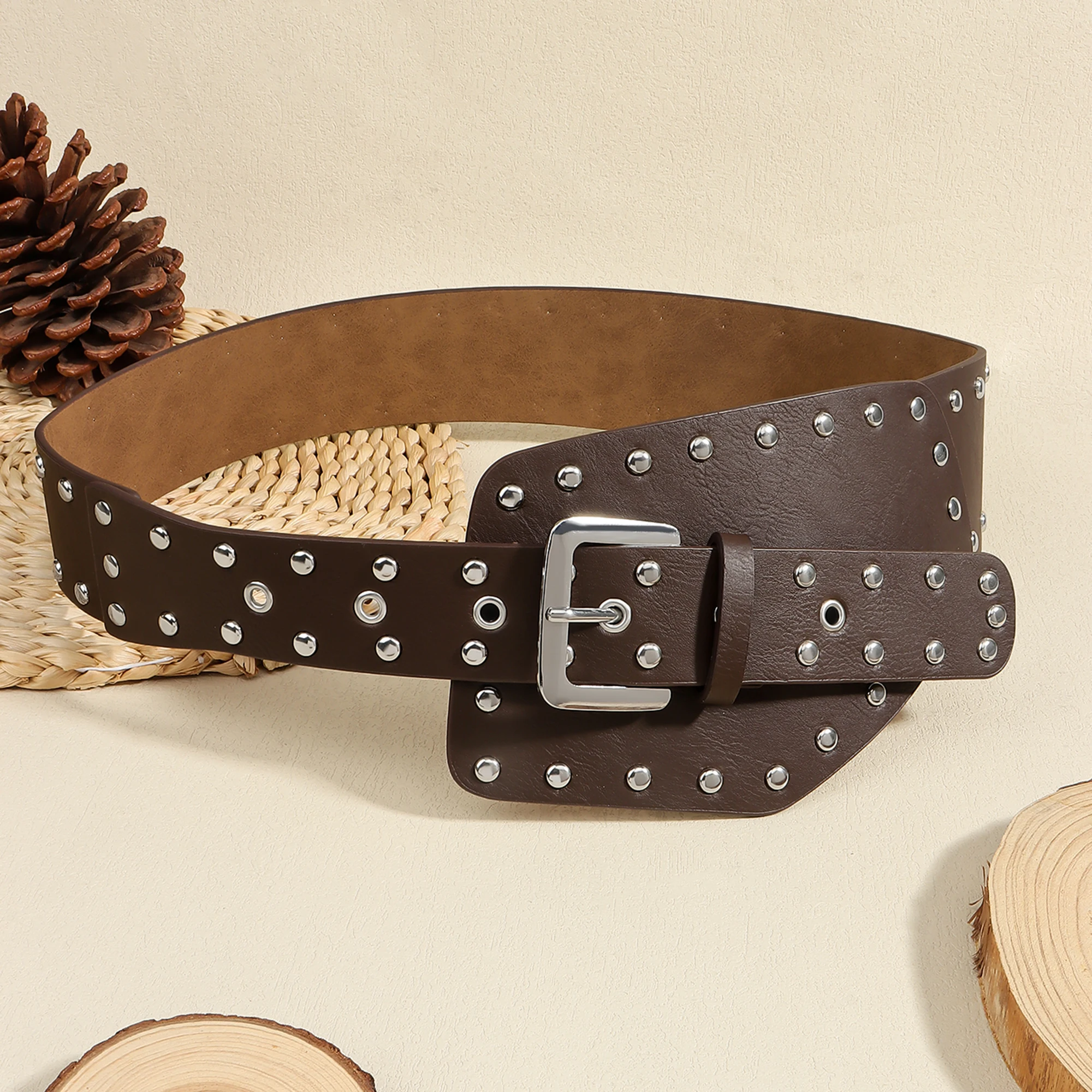新しいシックなボヘミアン ホットティ リベット ワイド ベル - Women'S Accessories Accessorize のレビューと価格