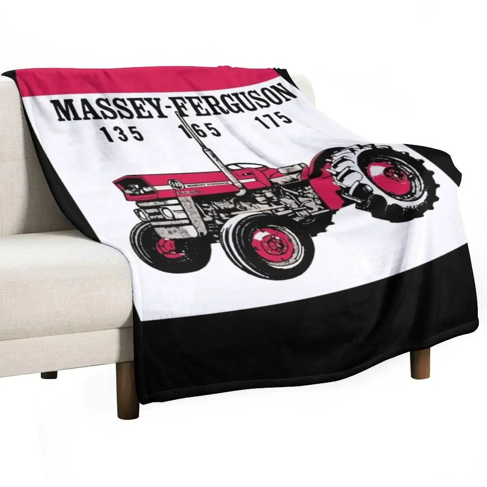 

Massey-Fergusson Throw Blanket Polar Retros Bed Blankets