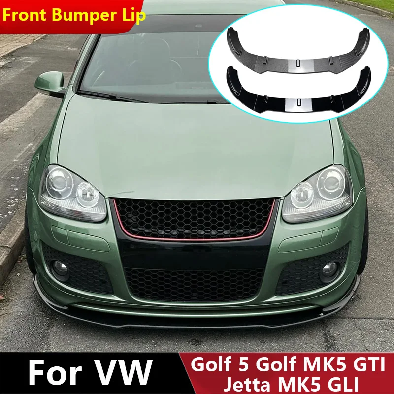 

Front Shovel for VW Golf 5 Golf MK5 GTI Jetta MK5 GLI Car Front Bumper Lip Spoiler Splitter Diffuser Blade Body Kit Protector