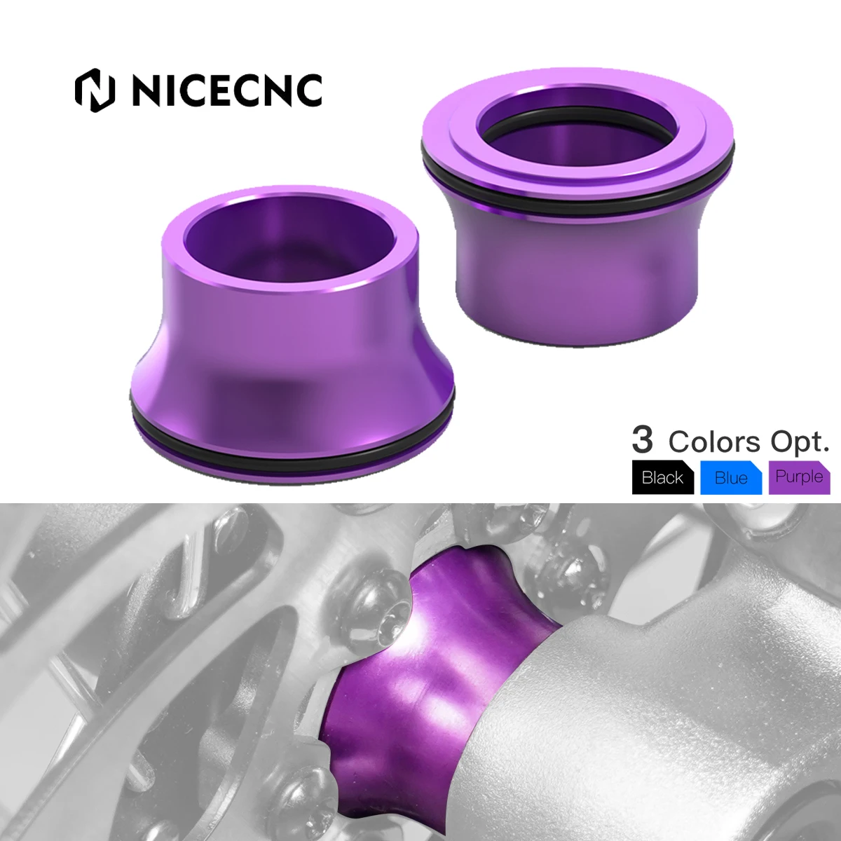 

NICECNC For Surron Light Bee X For Sur-Ron Light Bee S L1E For Segway X160 X260 Front Wheel Spacers Hub Collars Electric Bike