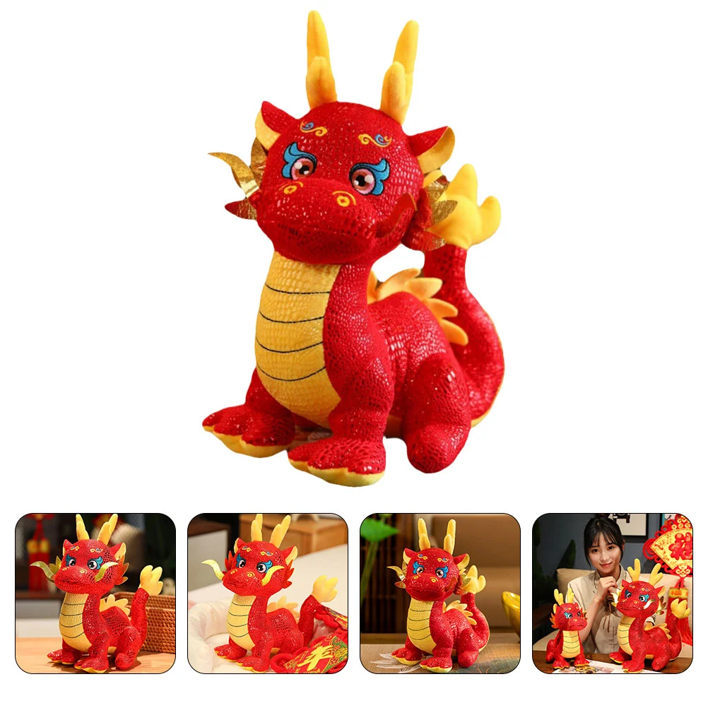 

Decorate 2024 Year of The Dragon Mascot Has Good Start to Annual Meeting Gift Zodiac Simulation Plush Toy (24cm)