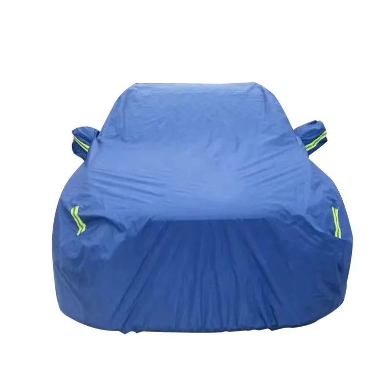 Foldable Universal Polyester Oxford Cloth Waterproof Car Cover 90% UV 80% IR Protection Hail/Snow/Rain Proof Outdoor Protector