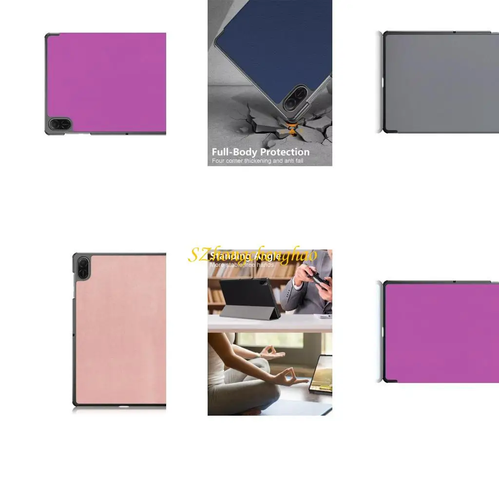 

PU Leather Folding Stand For Pad X8A 11inch 2024 Tablet Cover with Auto Sleep Wake Shockproof Protector Case 601D