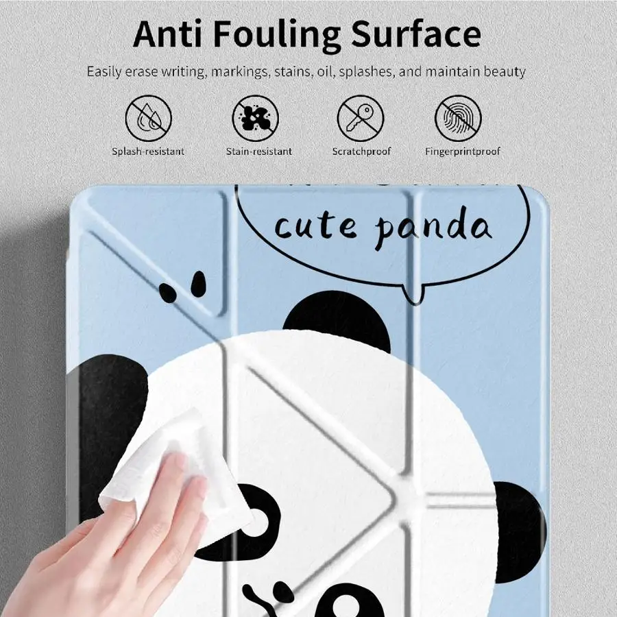 Cute And Cuddly Panda Tablet Case For iPad Air 4 5 M3 M2 M4 11inch Pro 11th 10th 9th 8th 7th 12.9inch Pro 2025 Mini 6 7 Holder
