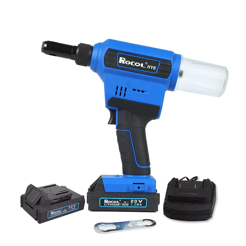 

RL-HY6 Electric Rivet Tool Cordless Durable Riveting Tool Quick Charge Lithium Battery Riveter with Nail Suction Bottle