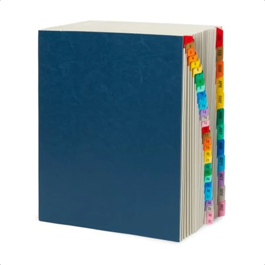 

Blue Summit Expanding Desk File Letter Size 31 Daily Tabs and 12 Monthly Tabs