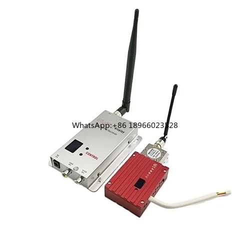 

1.2G 8W Wireless Digital High Power Wireless Analog long range Transmitter 12CH Receiver Audio Video Transmission RC FPV Drone