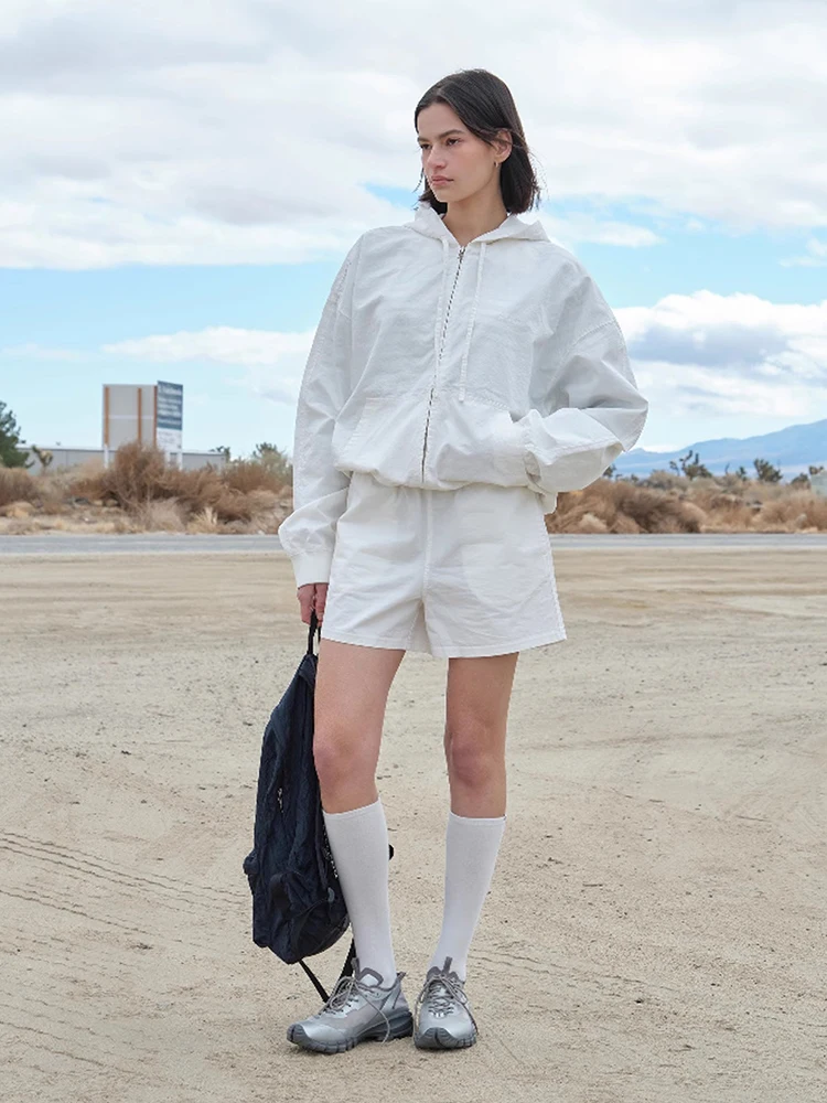 

Lowclassic2025 Осенний новый свитшот с капюшоном на молнии и застежкой-молнией, женский комплект из двух предметов, повседневный модный теплый легкий комплект...