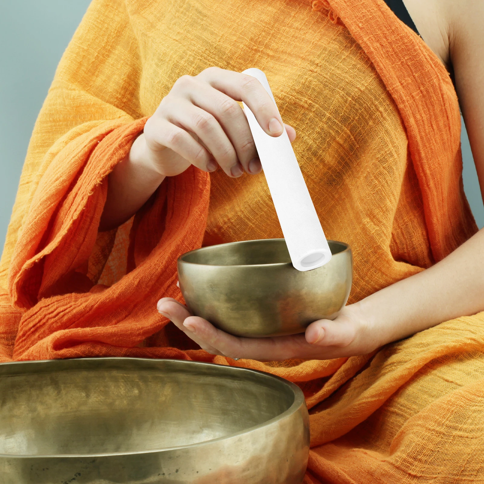 

Buddha Sound Bowl Knocking Stick Chanting Mallet Music Singing Parts White Musical Accessory Tibet Bowls