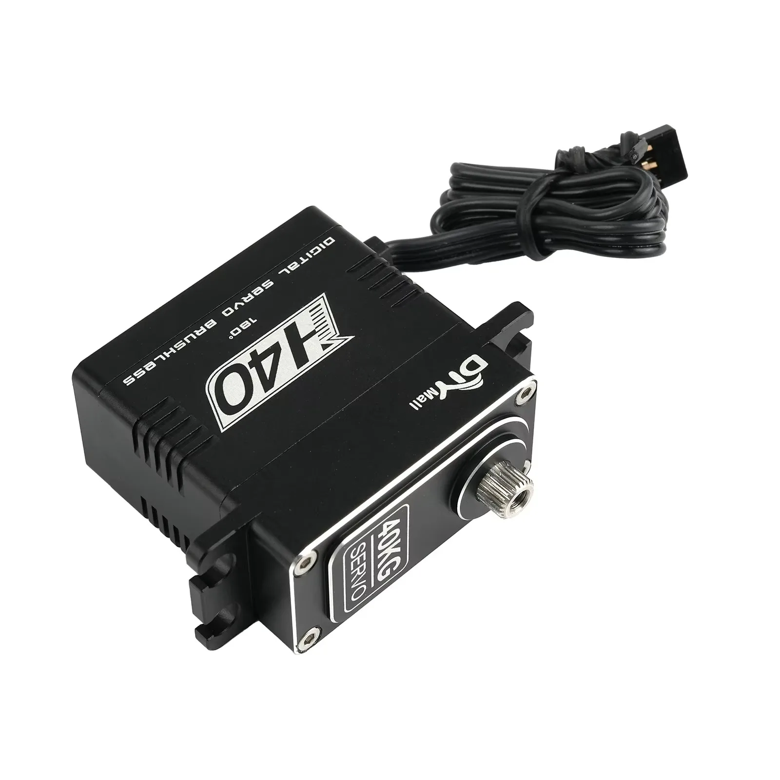 Servo motor digital sem escova de alto torque, 40kg, ip67, à prova d'água, engrenagem de aço totalmente metálica para carros rc 1/8 1/10, veículos, robôs