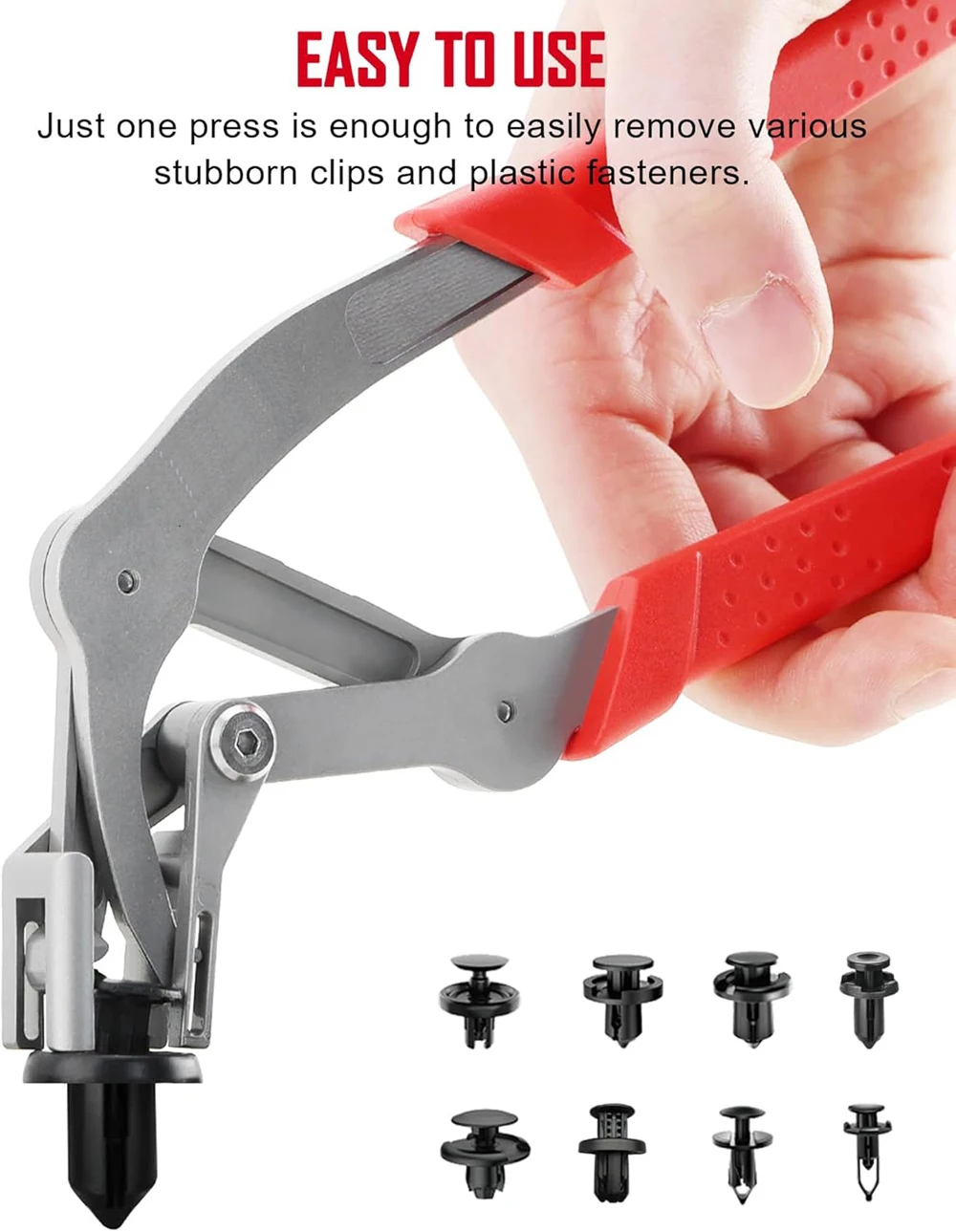 New Car Clip Pliers Trim & Door Panel Removal Tool Auto Fastener Clip Removal Pliers Damage-Free Automotive plastic Clip Remover view 4