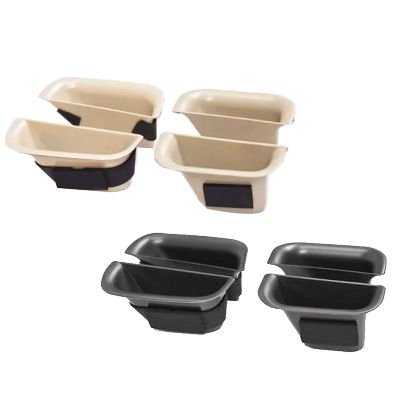 1Set Car Inner Door Holder Armrest Storage Box Parts For Toyota Prado Lexus GX470 2004-2009 Glove Organizer Container Tray B