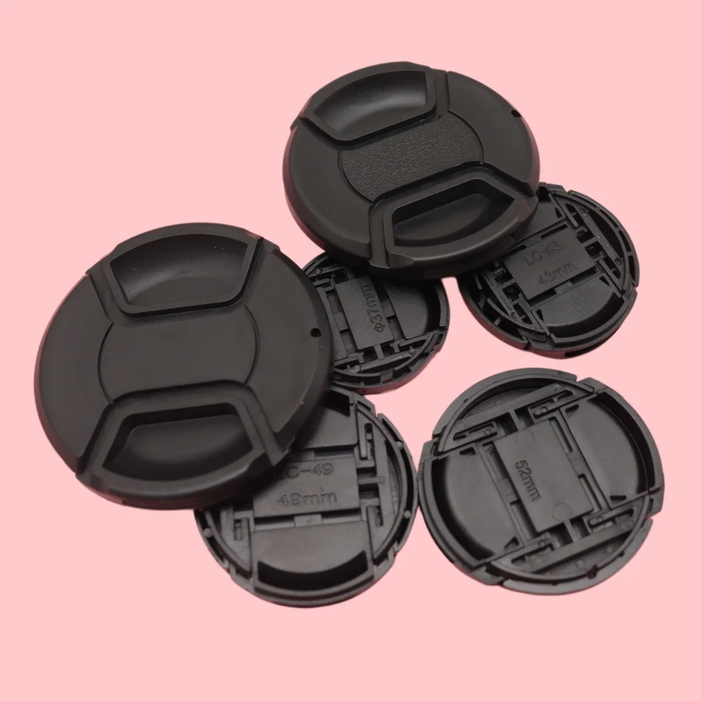 Art Design Camera Lens Cap 37–82mm | Creative Illustration Front Cover for DSLR & Mirrorless Lens Protection