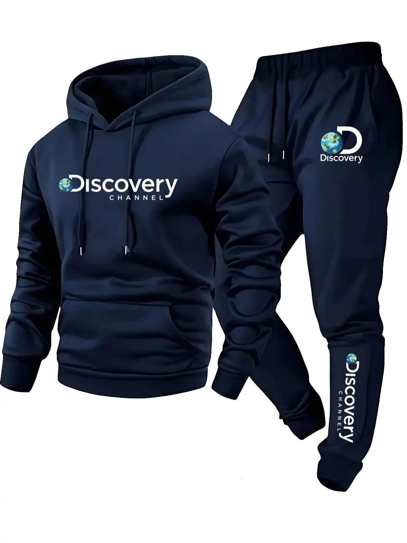 

2025 unisex winter new casual and fashionable drawstring hooded sweatshirt+sports pants, comfortable and warm sportswear