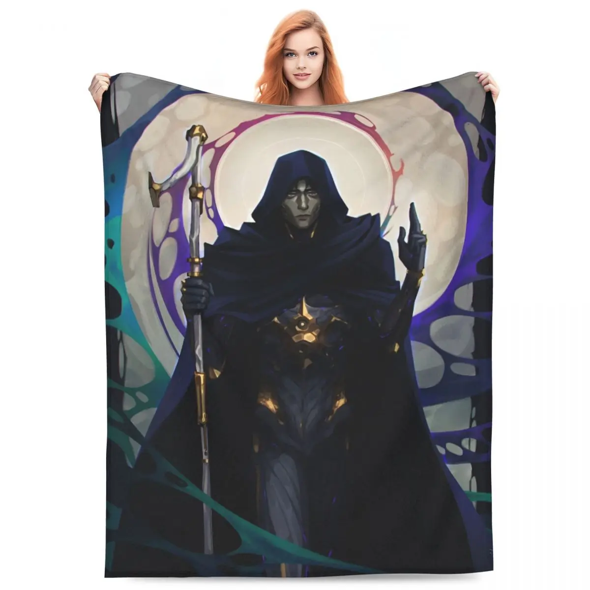 Arcane Viktor Game Blanket Camping Flannel Throw Blanket For Bedroom Soft Custom Quality Bedspread Birthday Present