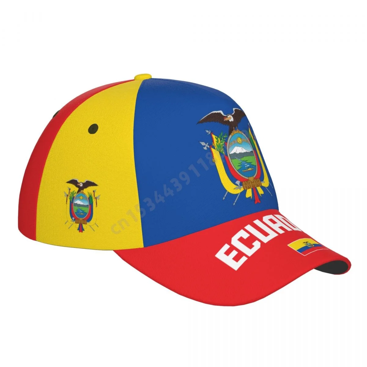 Unisex Ecuador Flag Cool Ecuadorian Adult Baseball Cap Patriotic Hat for Baseball Soccer Fans Men Women