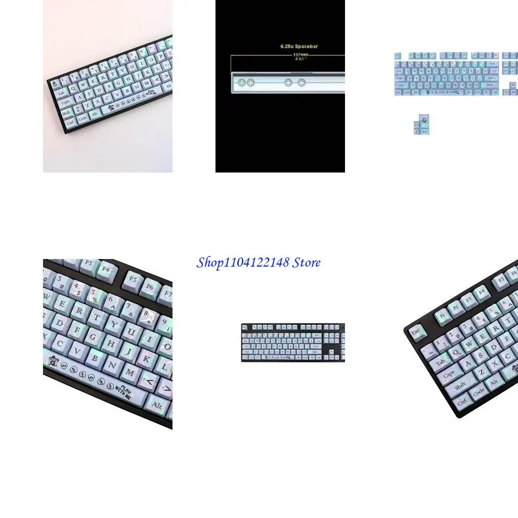 

P9FA Keycaps 112PCS OEM Profile ANSI Dye-Subbed Keycap for Mechanical Keyboard