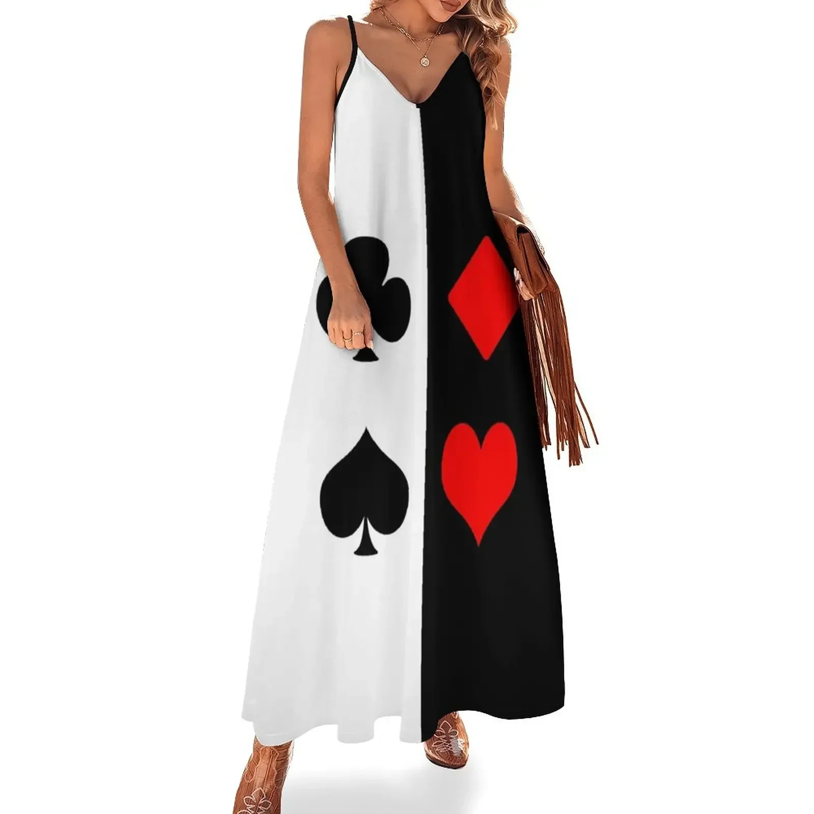 

Bold Mod Design of the Four Card Suits Sleeveless Dress dress dresses dresses for women 2024 Dress