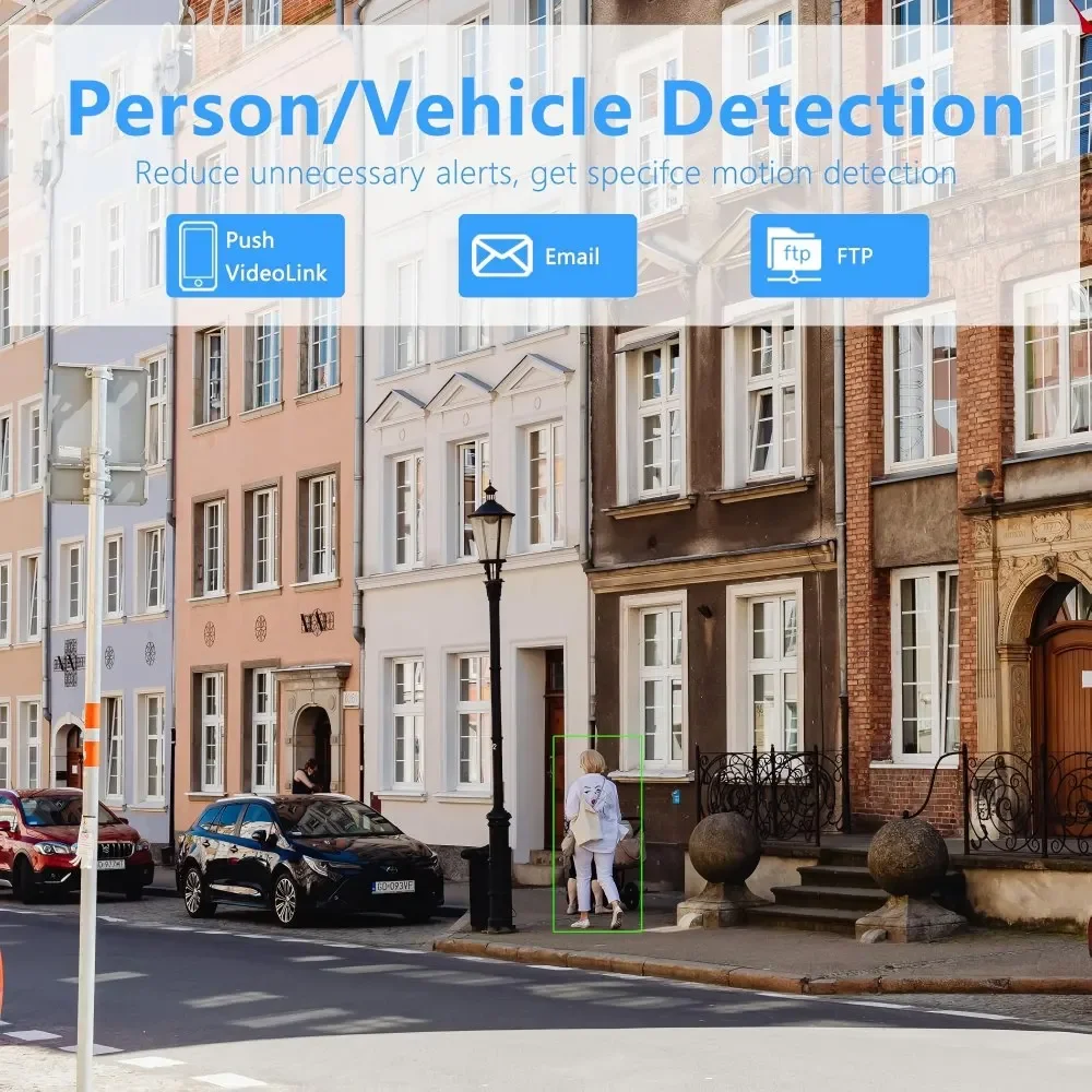 กล้องวงจรปิดแบบกระสุน 8MP IP  มุมมองกว้างพิเศษ 180 องศา แบบ Fisheye รองรับ H.265 เลนส์คู่ เซ็นเซอร์ CMOS 4K รองรับ POE กันน้ำ มองเห็นในเวลากลางคืน สำหรับใช้งานภายในอาคาร