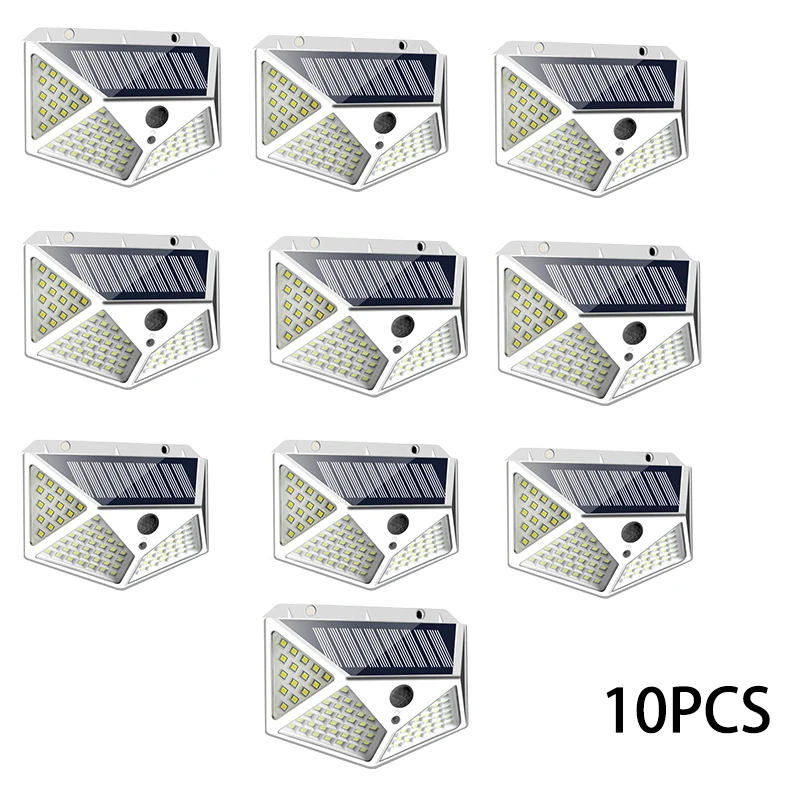 1-12 stuks zonne-verlichting buiten 100 LED wandlamp bewegingssensor verlichting waterdichte zonne-straatverlichting voor tuin veranda tuin garage