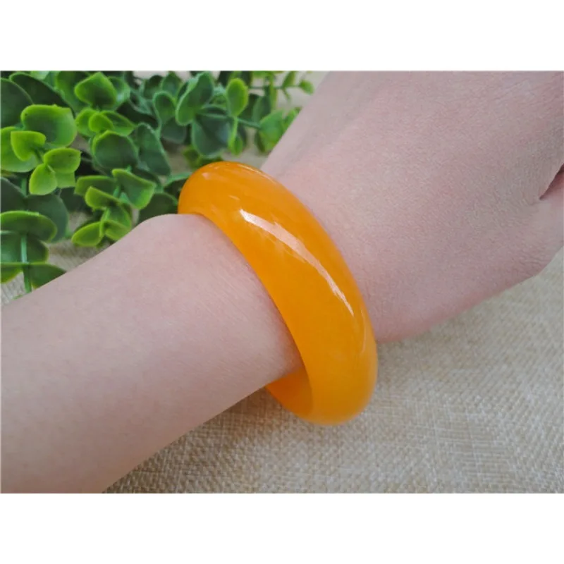 Natural Huanglong Jade Bracelet  ice Chicken Oil Yellow Jade Bracelet A Product jade bangle high quality bangle bangles women