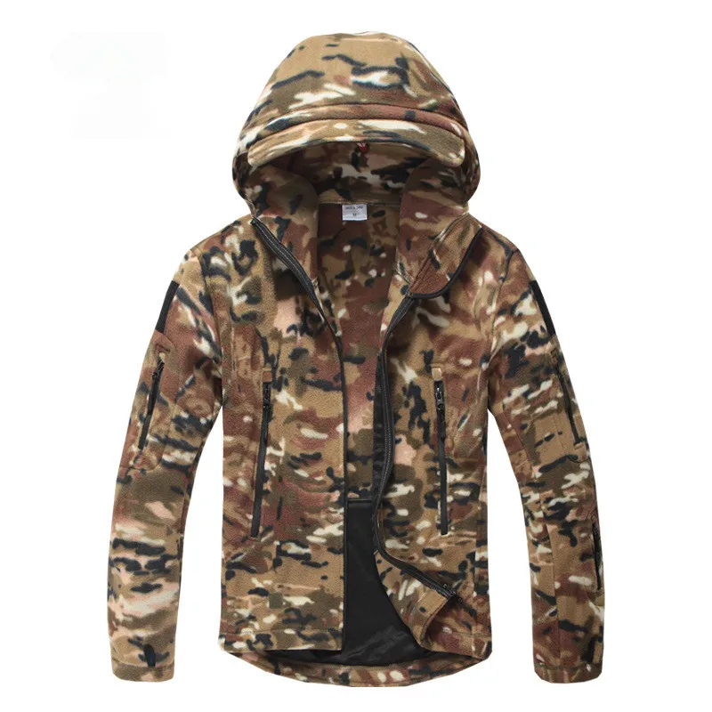 New Charge jacket thermal insulation fleece inner tank camouflage Outdoors Military Tactical Hoody  Men Sport Windproof Thermal