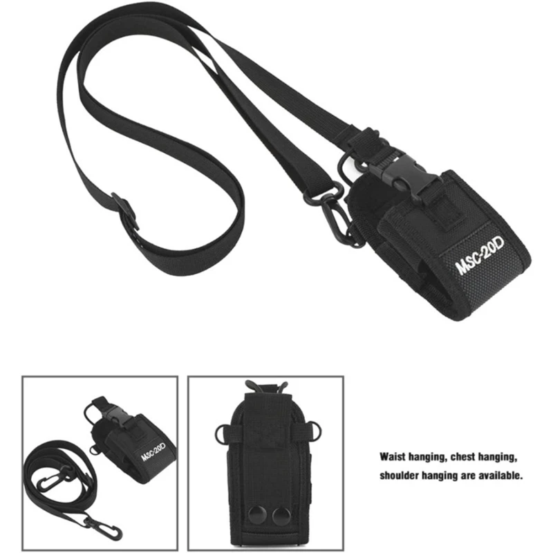 ナイロンベルトケースバッグインターホン収納ポーチ調節可能なショルダーストラップ