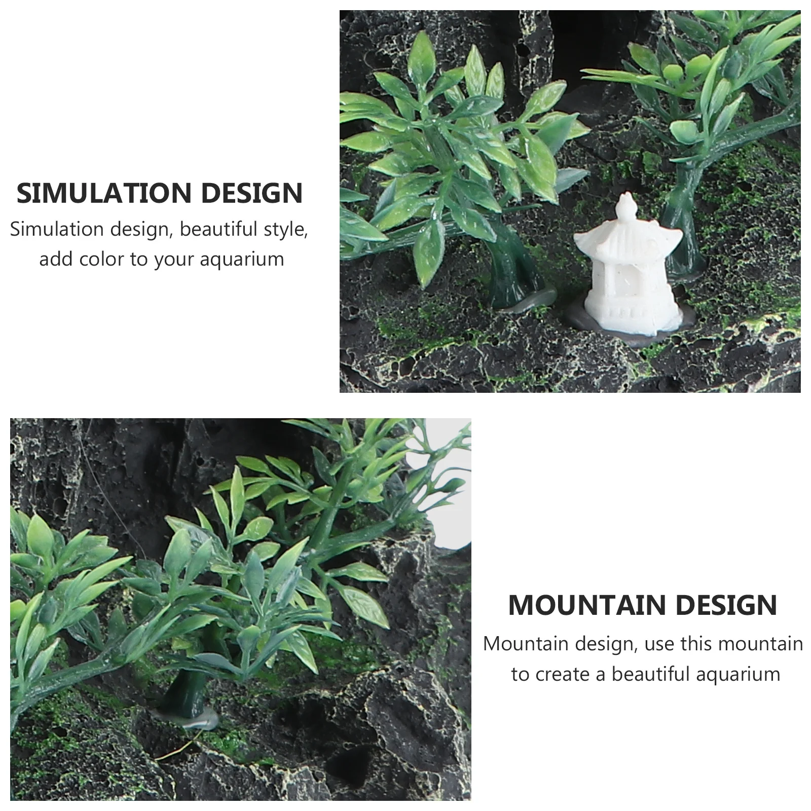 

Resin Peak Aquarium Ornament Beautiful Fish Tank Decor Easy Clean Long Lasting Underwater Safe Fresh Salt Water Environment