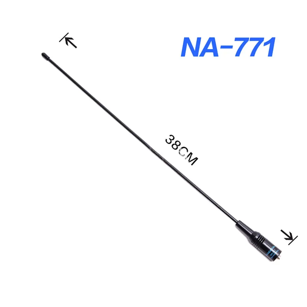 VHF/UHF 144/430MHz de radio bidirectionnelle d'antenne molle mâle de SMA-F de SMA-M entier de NA-771 pour le VX-6R VX-5R TF-UV985 de Walperforation-talperforé