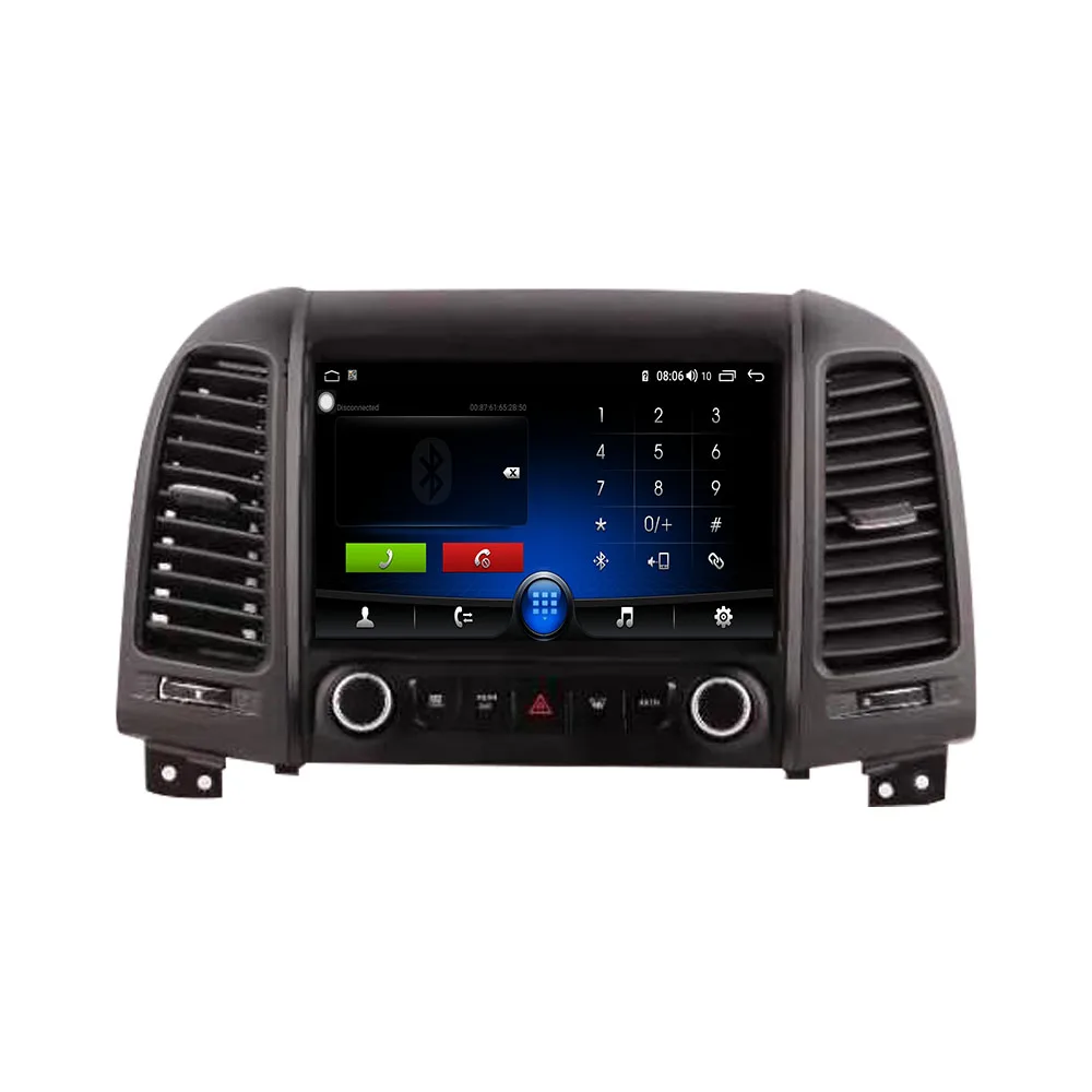 Для Hyundai Santafe 2006-2012 Android мультимедийный DVD-плеер Carplay GPS-навигация с сенсорным экраном автомобильный радиоприемник