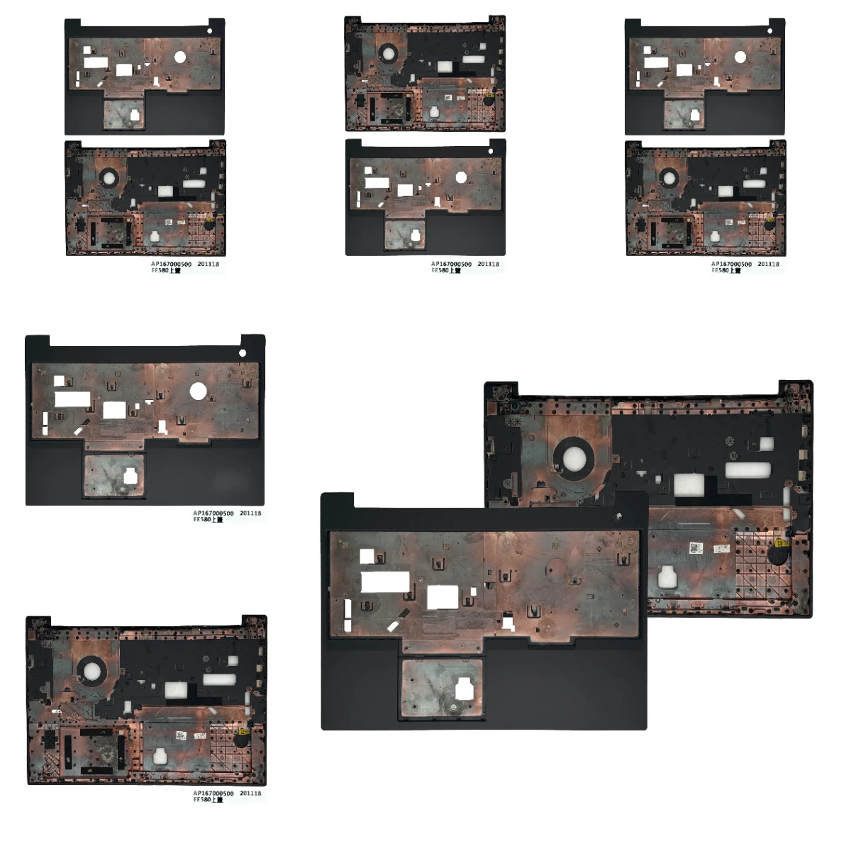 Para  Thinkpad E580 E585 E590 E595 Notebook LCD Capa Superior Traseira Moldura Frontal Inferior Base Caso