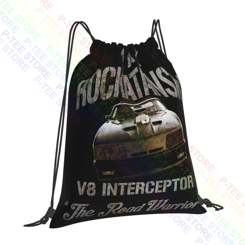 Mad Max V8 Interceptor Movie Inspired-Gt Falcon Muscle Car Drawstring Bags Gym Bag Bookbag Riding Backpack