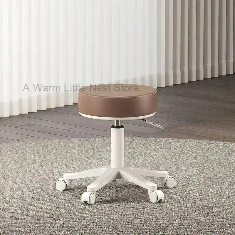 

Portable Stool Wheels Rotating Simple Hairdressing Professional Barber Chair Styling Sillas Giratoria Barber Equipment MQ50BC