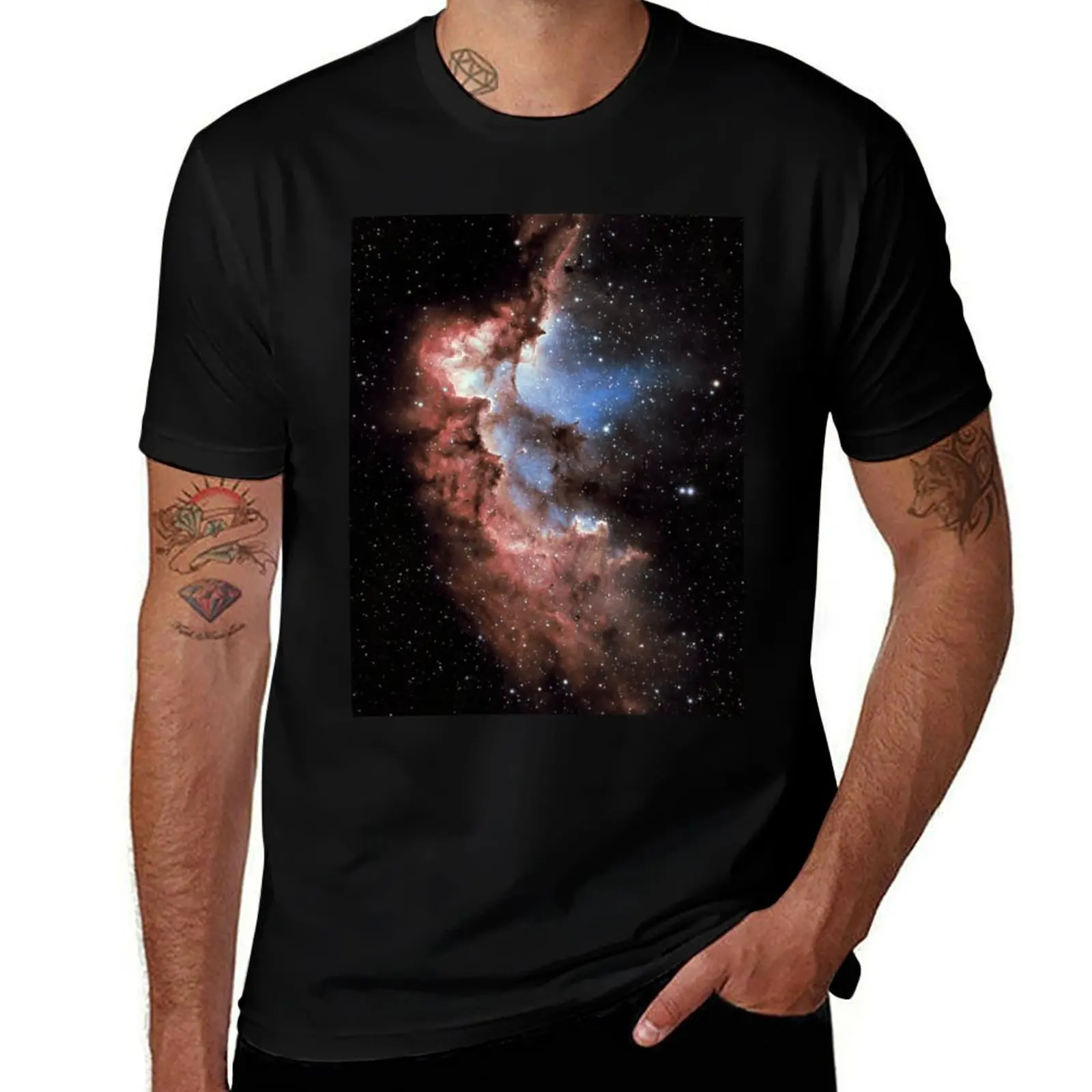 Wizard Nebula (no text only pic) T-Shirt Fashion Print Casual Short Sleeve