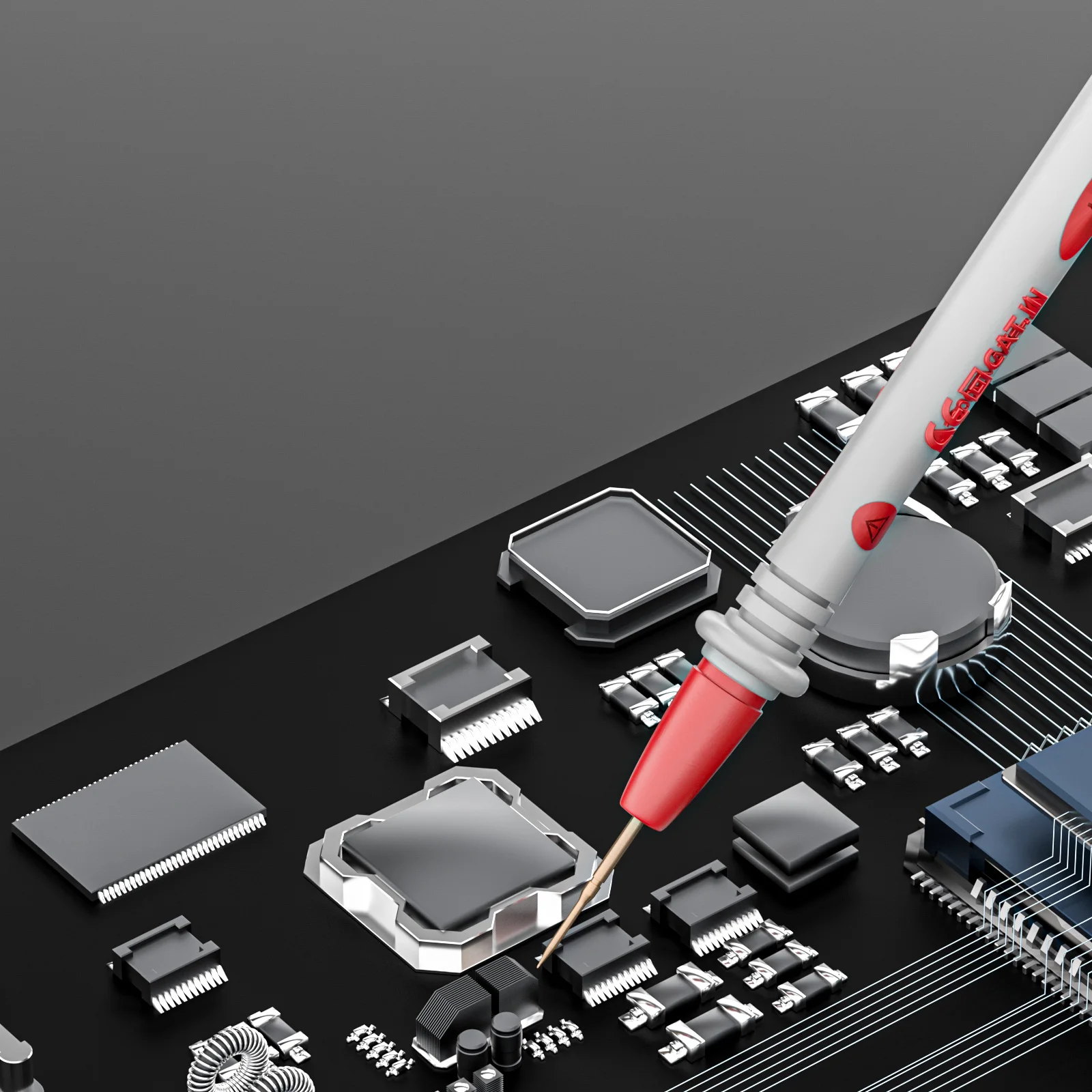 Multimeter test pens extra sharp and thin 20A test lead wire universal multimeter clamp meter pointer a pair of crocodile clips