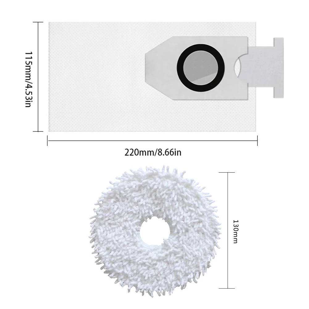 Convenient Mop Cloth and Dust Bags Set for Eureka J12 4 Mop Cloths and 6 Dust Bags for Efficient Cleaning Convenient