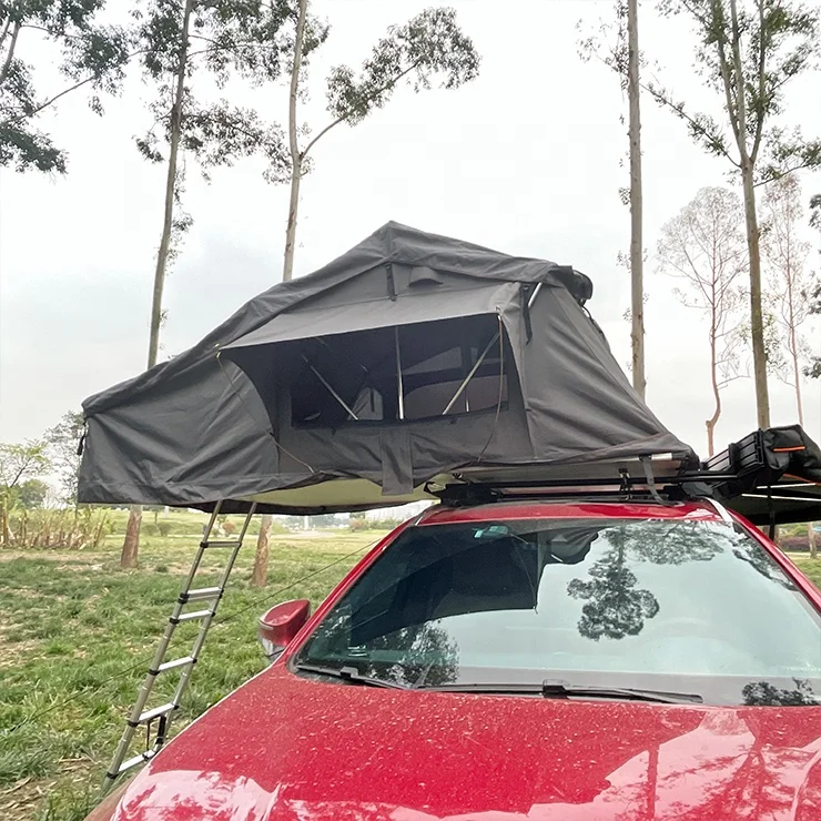 Tente de toit pour voiture 3-4 personnes, tente de toit 4x4 avec auvent, tente de voiture