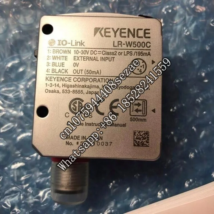 KEYENCE Full Spectrum Color Sensor LR-W500C  , M12 connector type in LR-W series by  America