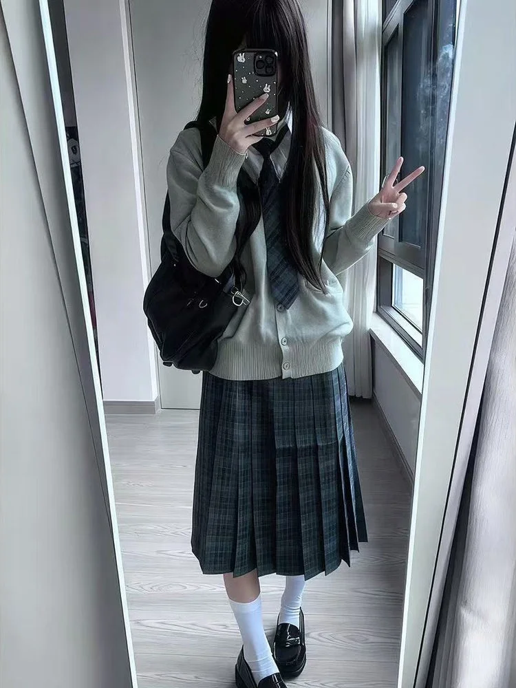 

Свободный женский кардиган Long Sve Basic irt, оригинальный комплект кардигана с водорослями, осенняя одежда из смеси полиэстера для колледжа Sle Faion