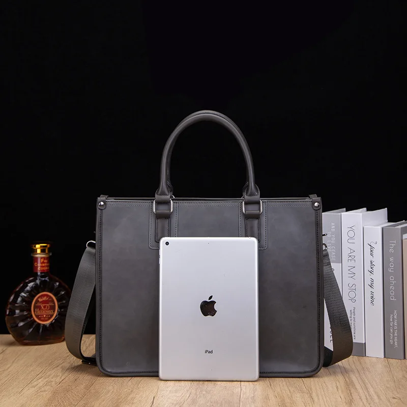 Handbags Shoulder Crossbody Laptop Business Briefcases Men's Work Man Bags Luxury Brand Briefcase Leather Men  Brief Case