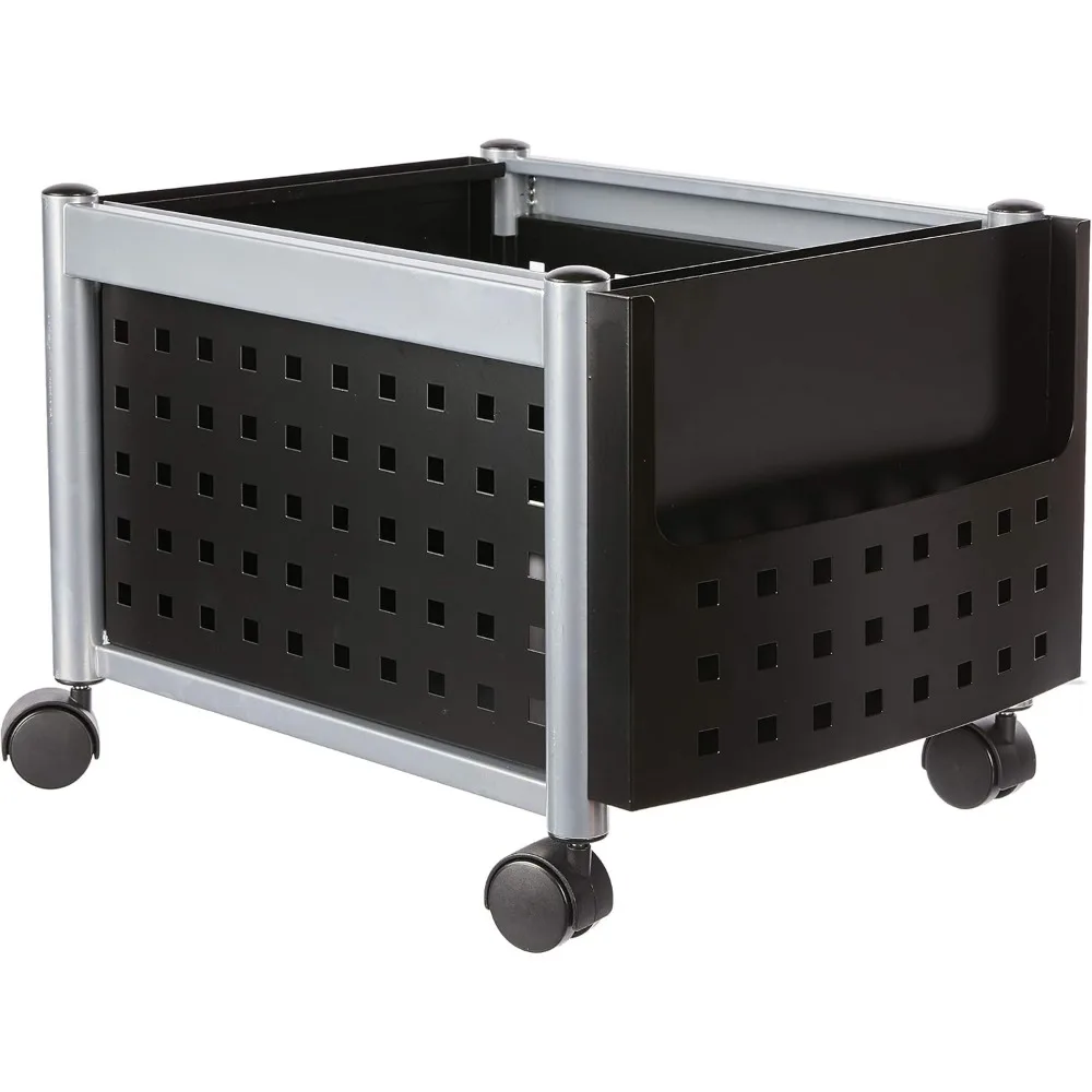 Carrello portadocumenti mobile con superficie di lavoro, adatto alle cartelle sospese di lettere e dimensioni legali, include un coperchio e chiave con chiusura