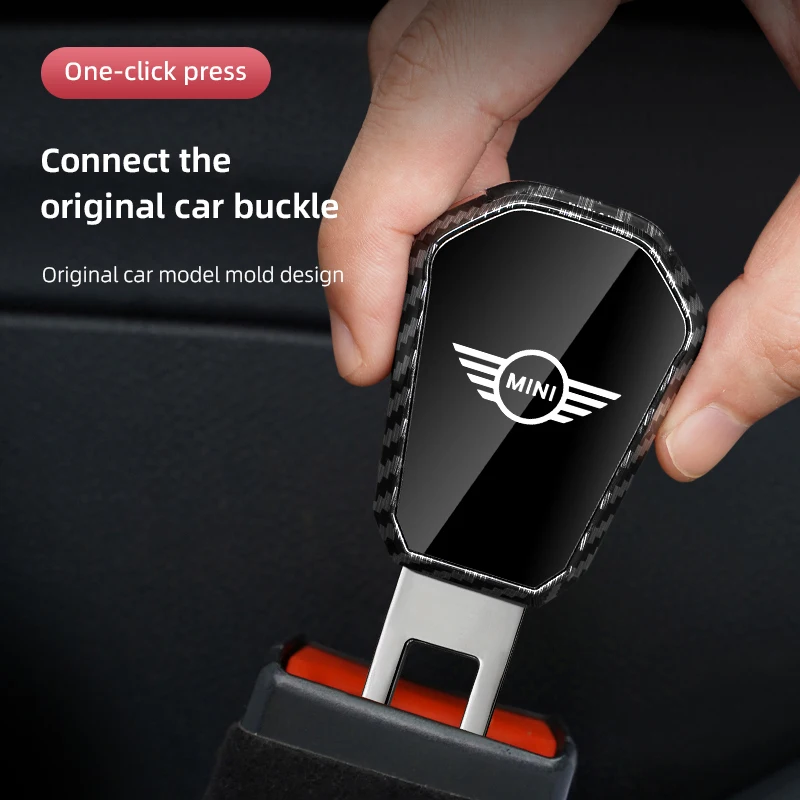 مناسبة لحزام مقعد السيارة الصغير وصلة حزام الأمان من سبائك الزنك مناسبة لـ Cooper One R50 R52 R54 R53 R56 Countryman R60 F55 F5 #1