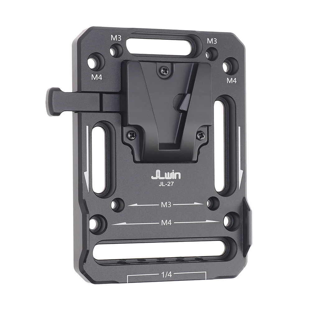 لوحة محول بطارية مثبتة على شكل حرف V مع ذراع تمديد ومقسم إمداد الطاقة لسوني لملحقات التصوير الفوتوغرافي لكاميرا Canon DSLR