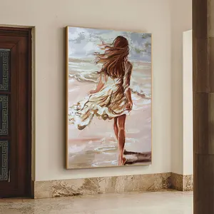 Ölgemälde auf dem Bildschirm für Wohnkultur, abstrakte Boho -Porträtplakate, Wandkunstbilder, sexy Frauen Beach Figur, Raumdekoration 12 Hauptverkäufe sexy Bild - №10