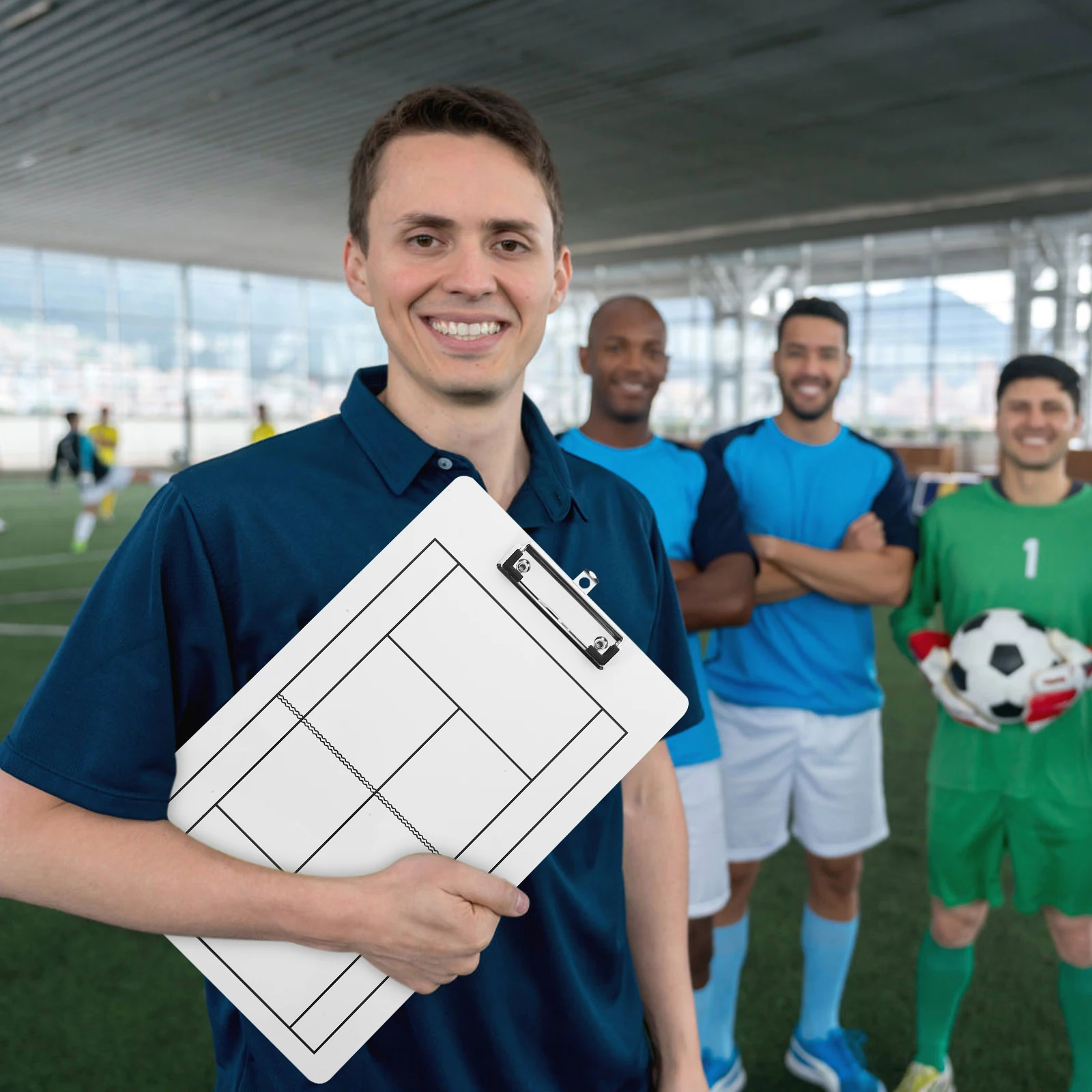 

Tactical Board Supplies Dry Erase Tennis Clipboard Non Magnetic PVC Material Sports Strategy Write Board For