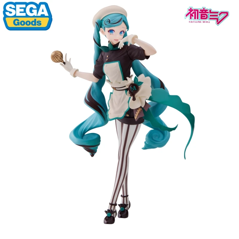 

Оригинальная SEGA Vocaloid Hatsune Miku Кондитерская машина 21 см ПВХ Аниме фигурки экшн-фигурки коллекционные модели игрушки в подарок