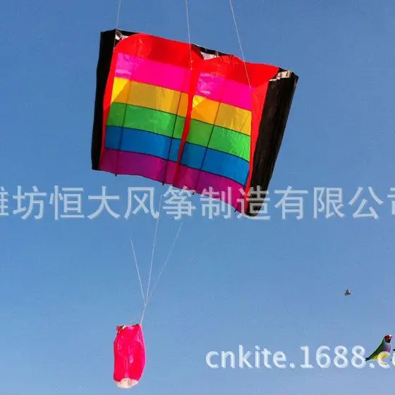 Weifang Kite W230xH110cm Regenboog Vleugels Zacht/Semi Zacht Kite Professionele Kwaliteit Kite Stof Vriend Verjaardagscadeau