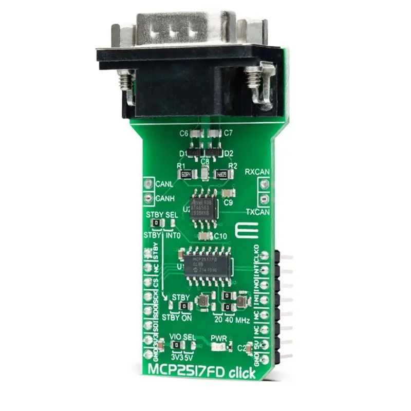 MIKROE-2379 MCP2517FD Click Mikroe Development Board